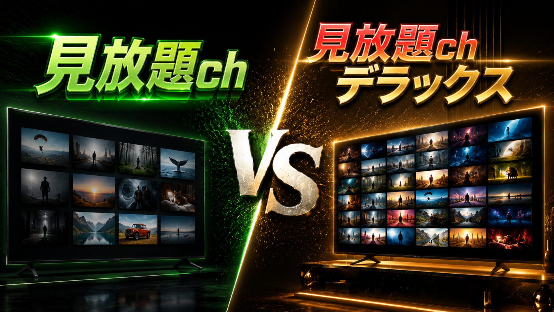 見放題chと見放題chデラックスの違いを一覧比較