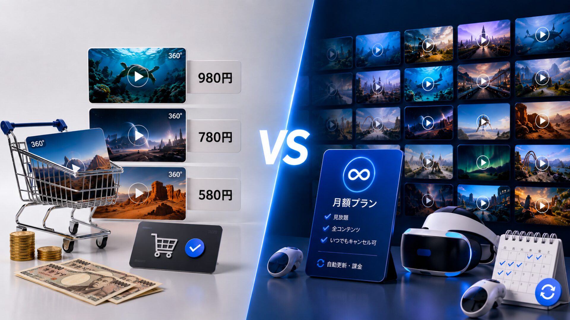 単品購入とVRch、合うのはどっち？