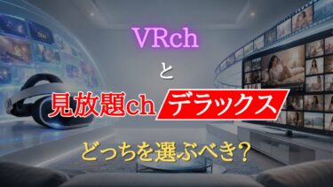 FANZAのVRchと見放題chデラックスはどっちを選ぶべき？4つの判断基準で解説！